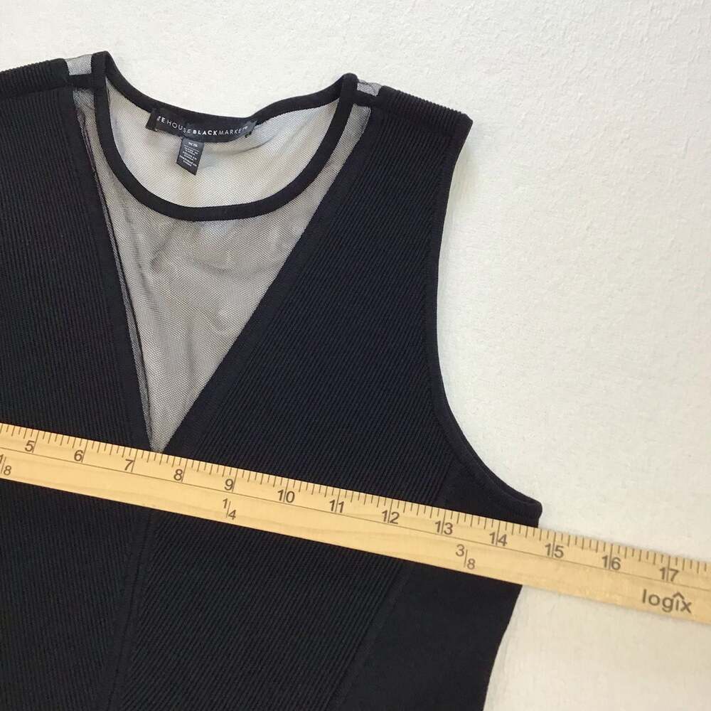 White House Black Market Sleeveless Peplum Top Black Size XS Classy Chic - Picture 3 of 8